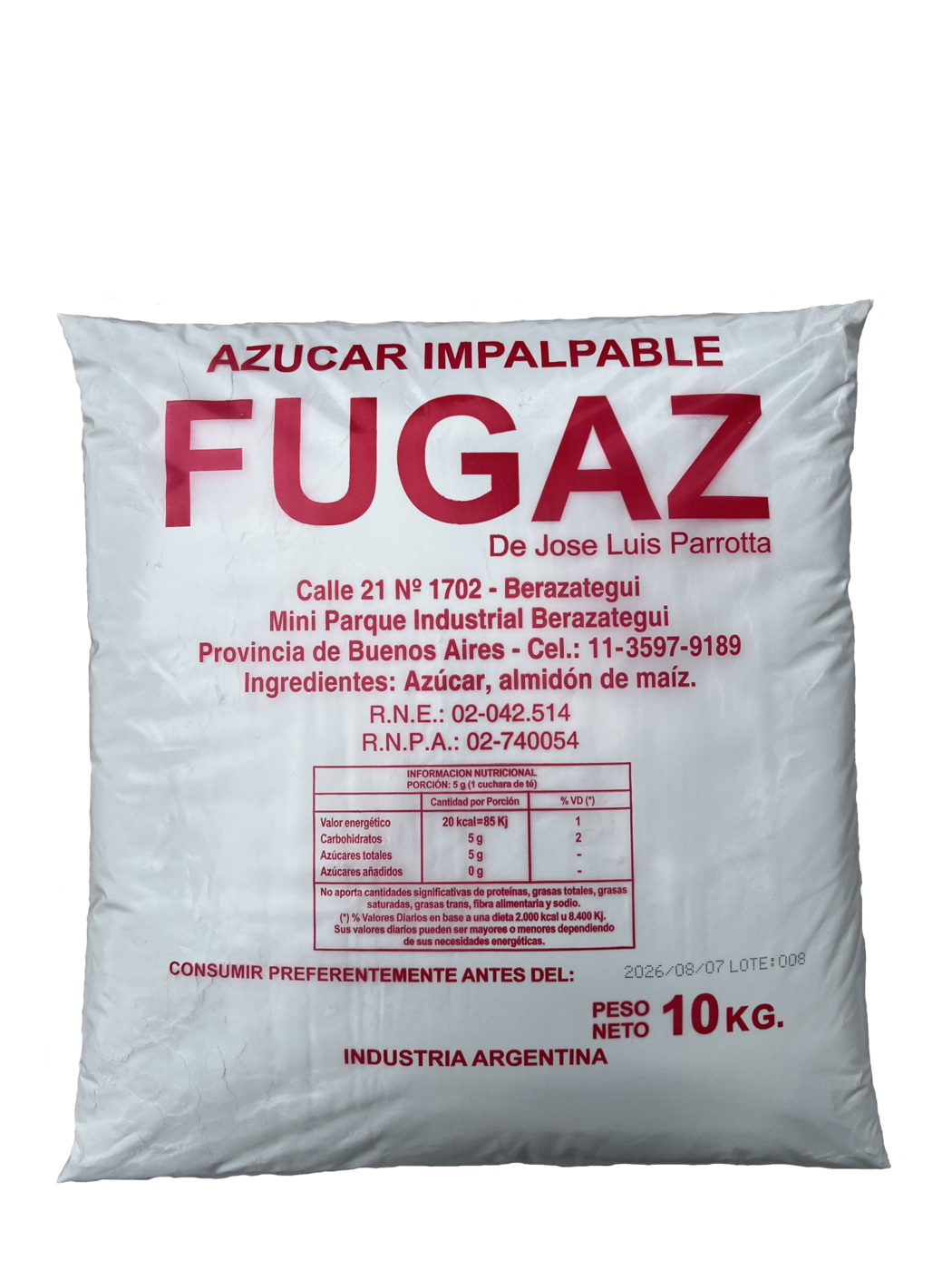 Azucar impalpable 10 kg
