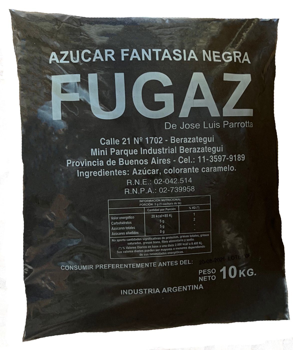 Azucar negra 10 kg